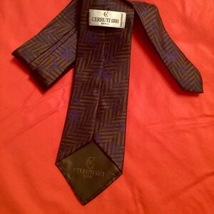Cerruti 1881 Paris Elegant Blue , black and Brown Men's Tie